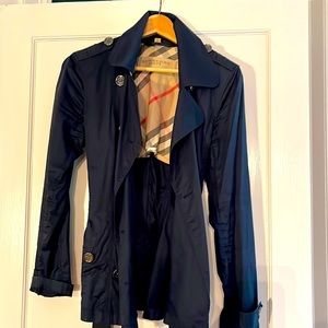 Belted Burberry Brit rain jacket size 6